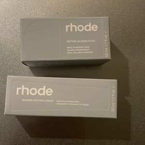 Rhode Skin Barrier Restore Cream and Peptide Glazing Fluid. SHIPS IMMEDI…